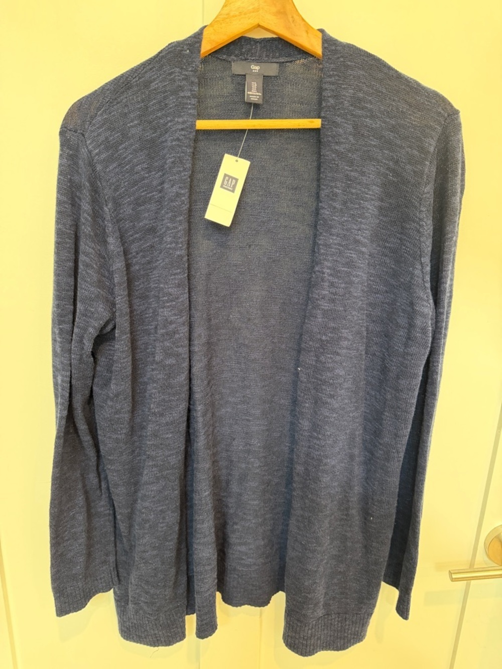 GAP Navy Heather Open-Front Women's Cardigan